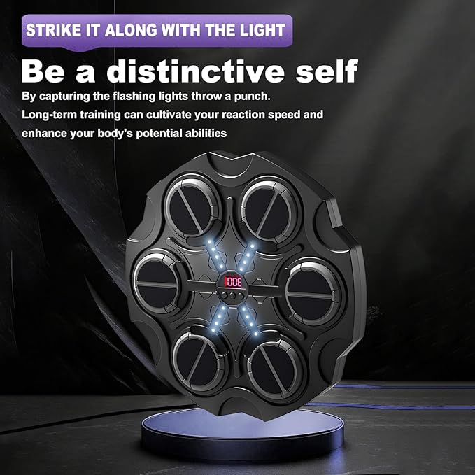 Musical boxing trainer for training and fitness