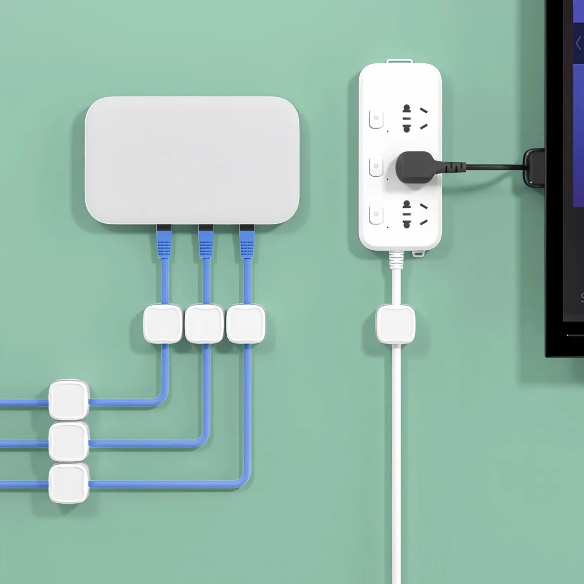 Magnetic Cable Organizer for Desktop