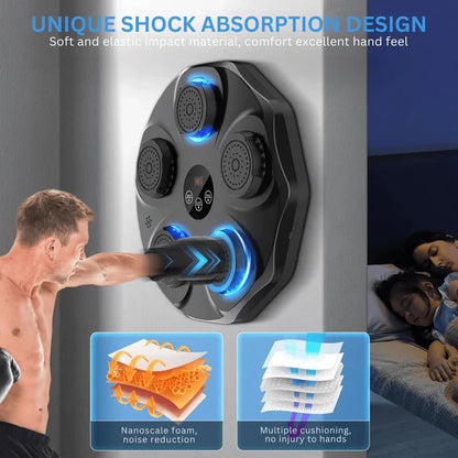 Musical boxing trainer for training and fitness